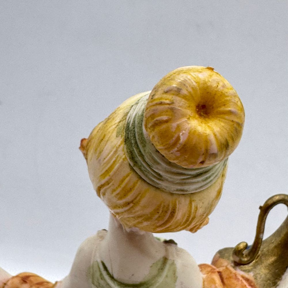 Fontanini Vintage Girl with Water Jug Decorative Collectible Depose Italy 5"#444